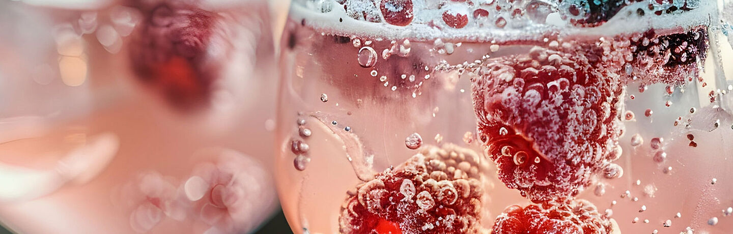 Rosado con frambuesa